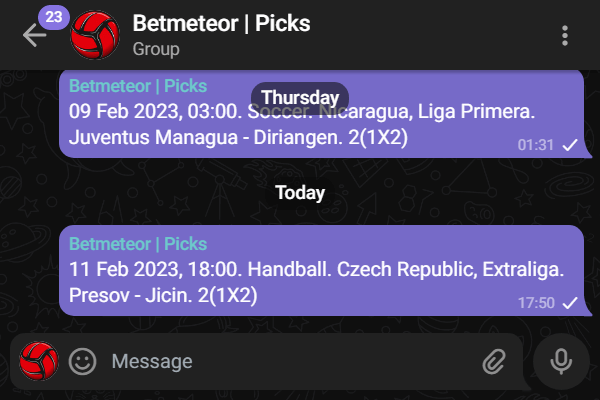 Telegram betting advice